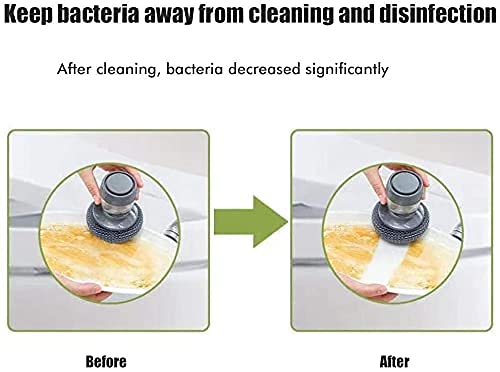 2-in-1 Soap Dispenser Dish Brush – Press-to-Dispense Kitchen Scrubber
